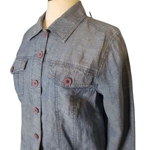 NWT SO blue Sigrid Olsen jacket